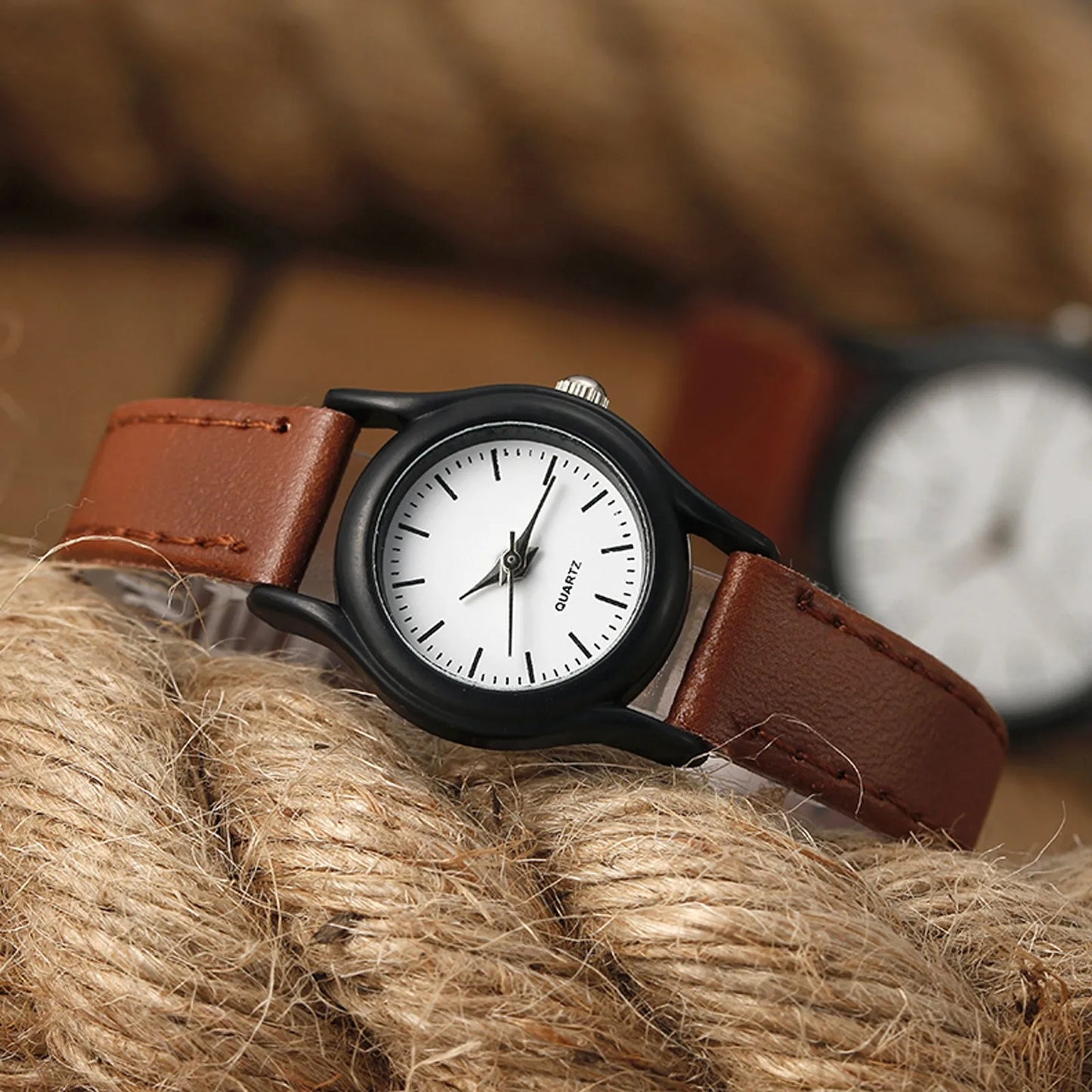 Casual Watches For Men Women Retro Leather Watch Simple Ladies Small Dial Quartz Wristwatch Clock Gift Reloj Mujer