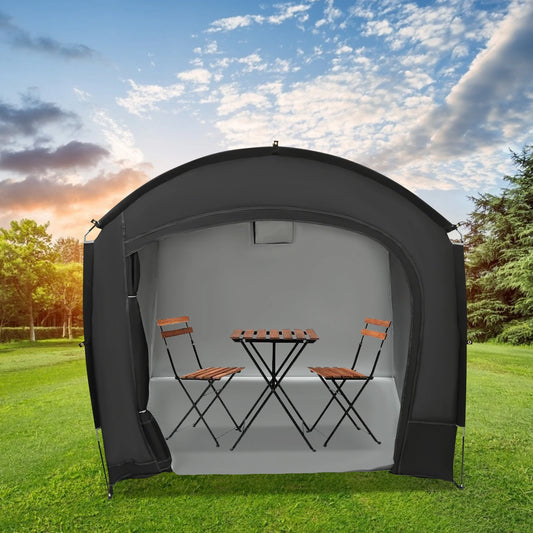 Travel Bike Storage Tent, Bike Storage Tent with 4 Stakes, Outdoor Bike Tent for Bicycles, Motorcycles, Repair Tools
