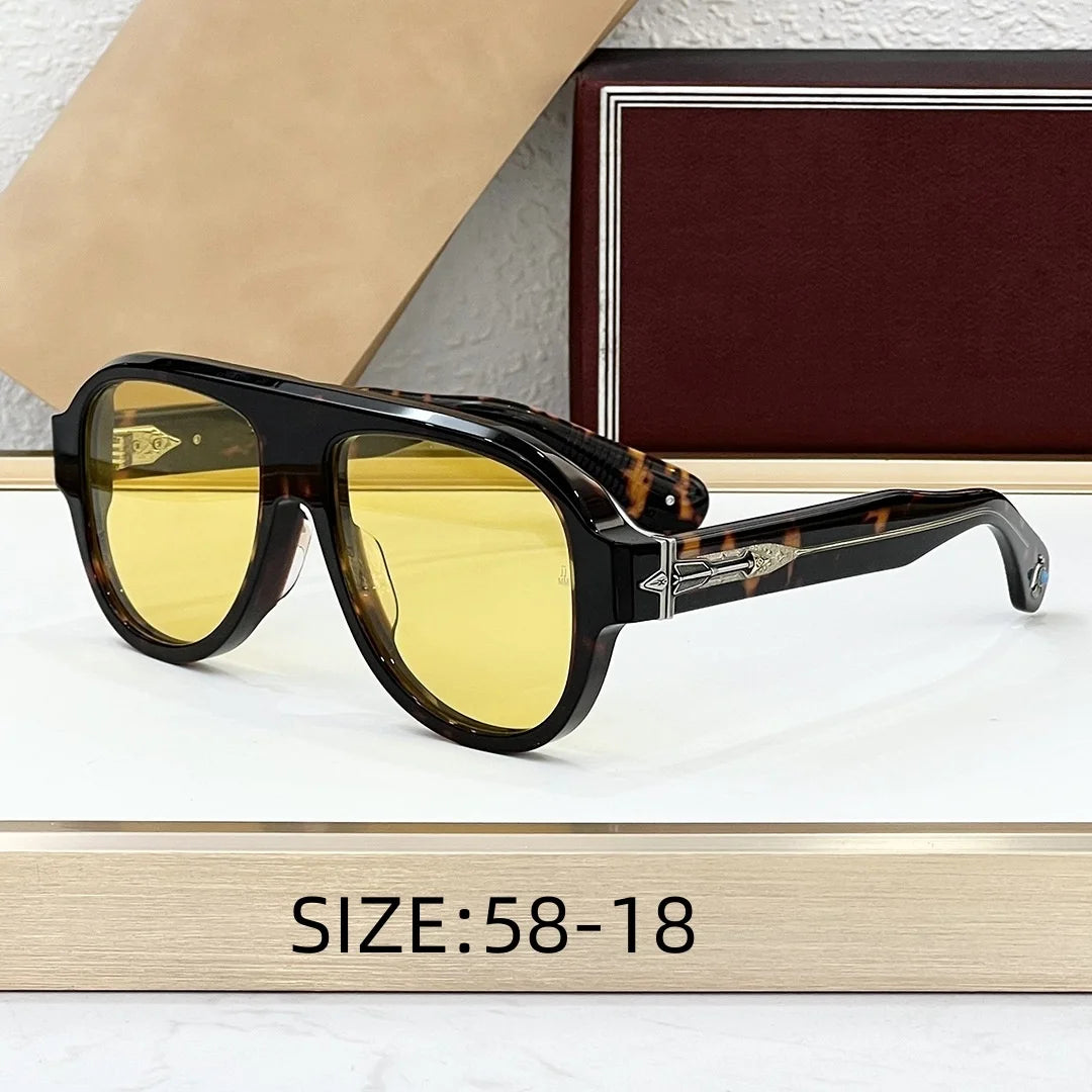 JMM DRIFTWOOD Luxury Japanese Handmade Pilot Sunglasses UV400 Classic Retro Fashion Eyewear for Men and Women Vacation Style