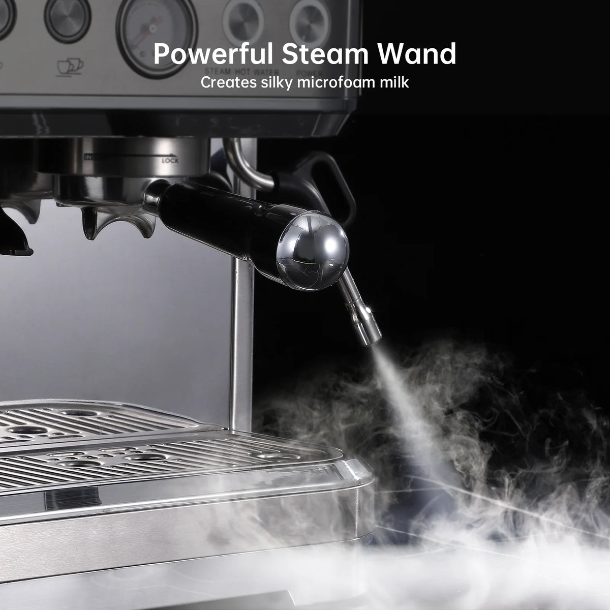 20 BarEspresso Machine Semi Automatic Espresso Maker with Grinder Latte and Cappuccino Espresso Coffe Machine w/Automatic Milk