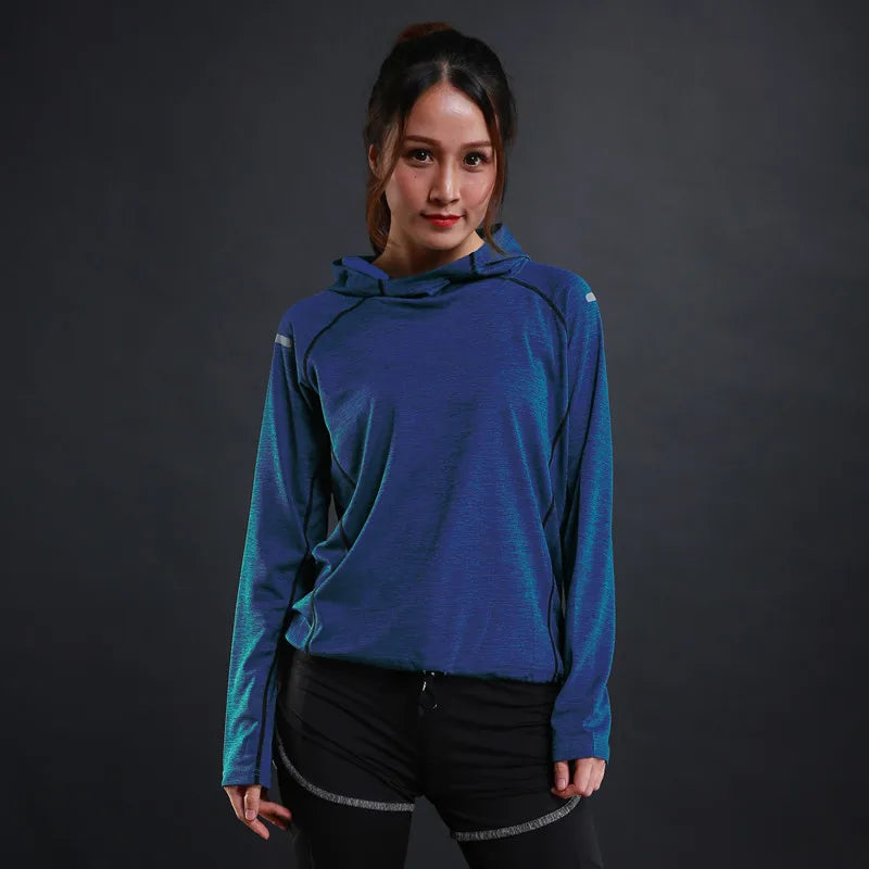 Women Fitness Gym t Shirt Quick Dry Sport Running t-Shirts Long Sleeve Bodybuilding Top Elastic Training Yoga Shirt Gym Clothing