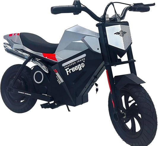 Freego K1 Kids Electric Dirt Bike Motorcycle 15.5MPH Fast Speed 10 Miles Long-Range Motorbike with Rear Motor Electric Bicycle