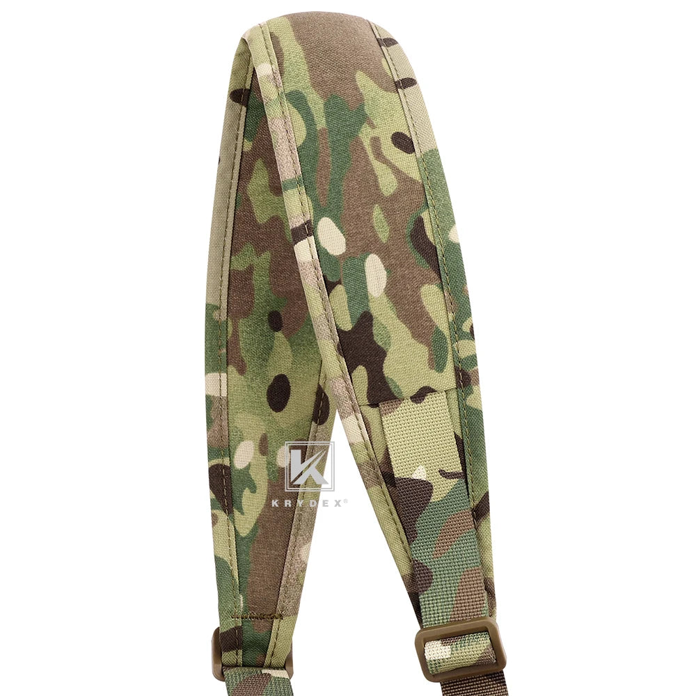 KRYDEX Tactical Rifle Single 1 Point Sling Padded Modular Sub Gun Shoulder Strap For Hunting Outdoor Slingster Accessories