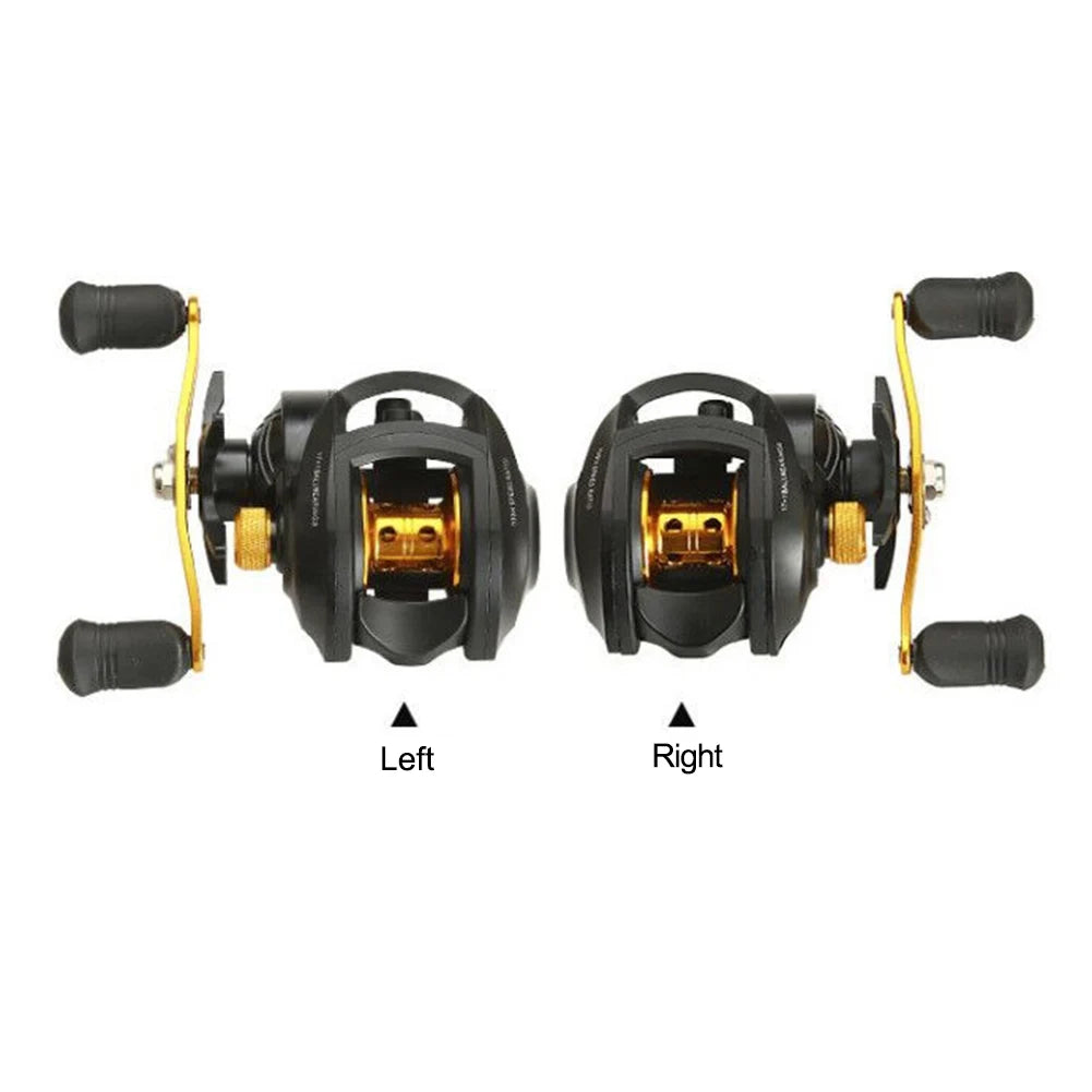 7.2:1 Baitcasting Reel High Speed Gear Metal Baitcasting Fishing Wheel Ceramic Guide Ring Large Unloading Force for Fished Gear