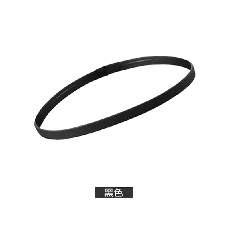 5Pcs Candy Color Women Men Yoga Hair Bands Sports Headband Girls Sport Anti-slip Elastic Rubber Sweatband Football Running