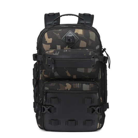 Ozuko Men's Outdoor Sports Multi Function Large Capacity Shoulder Bag Waterproof Tactical Backpack Laptop Backpack