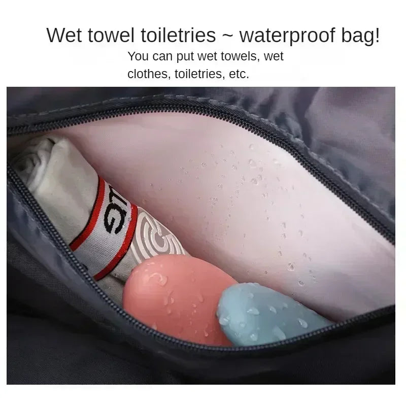 Women's gym travel bag large capacity handbag shoulder bag dry and wet separation sports fitness bag leisure luggage bag