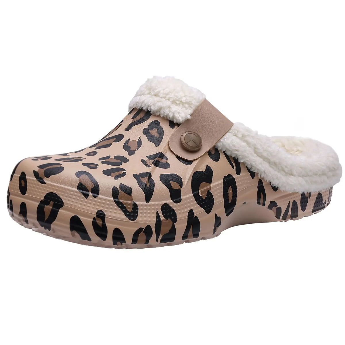Winter Fur Furry Slippers For Men Outdoor Fashion Waterproof Plush Cotton Slippers Indoor Warm Cozy Non-slip Home Shoes