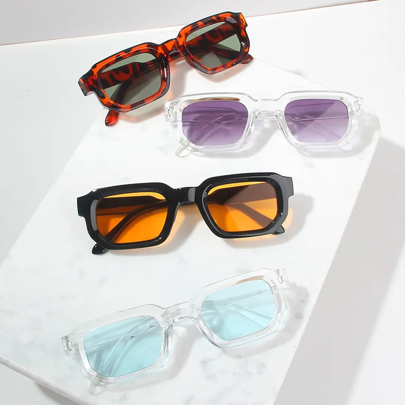 New Square Vintage Sunglasses Men Fashion Punk Brand Designer Sunglasses Women Driving Sun Glasses Male UV400 Goggles