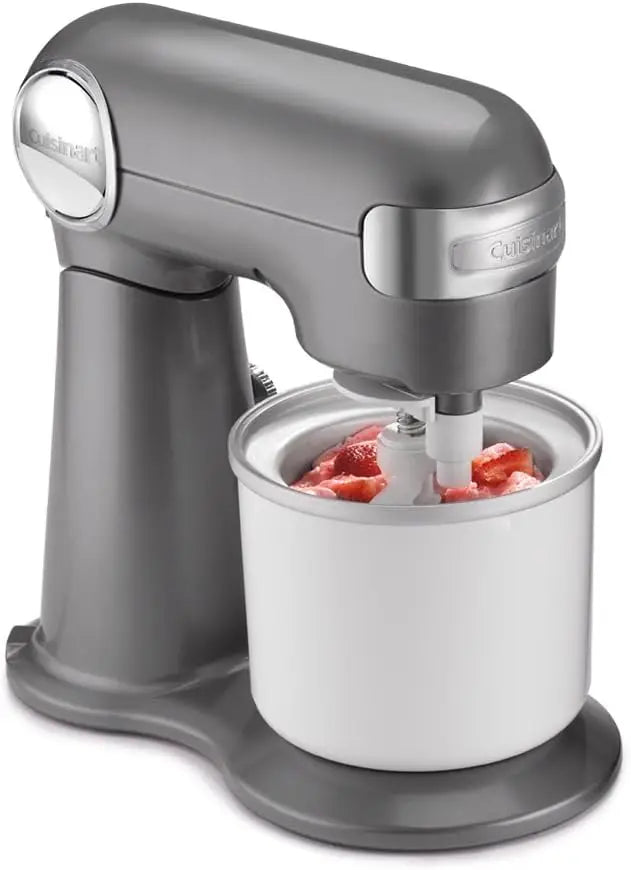 Air Fryer & Convection Toaster Oven, 8-in-1 Stainless Steel, White, with Fruit & Ice Cream Maker Attachment
