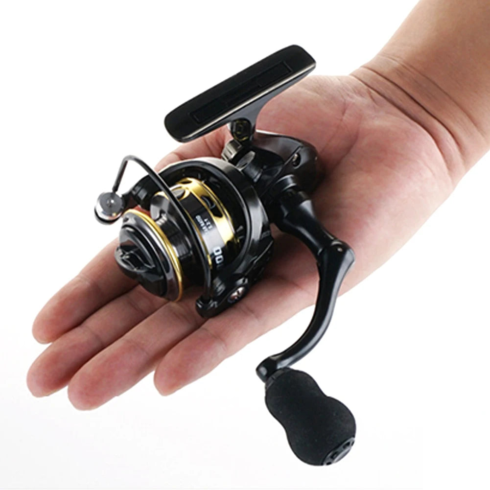 Small Fishing Reel ZP 500/800 Series Powerful Spinning Fishing Reels Gear Ratio 5.2:1 Pocket Fishing Reel 13BB for Carp Fishing