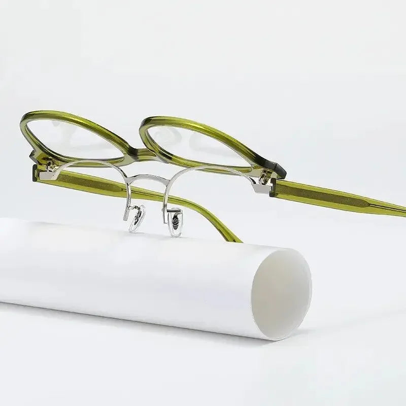 Trendy Flip Up Eyeglasses Frames Fashion Men Women Blue Light Blocking Glasses