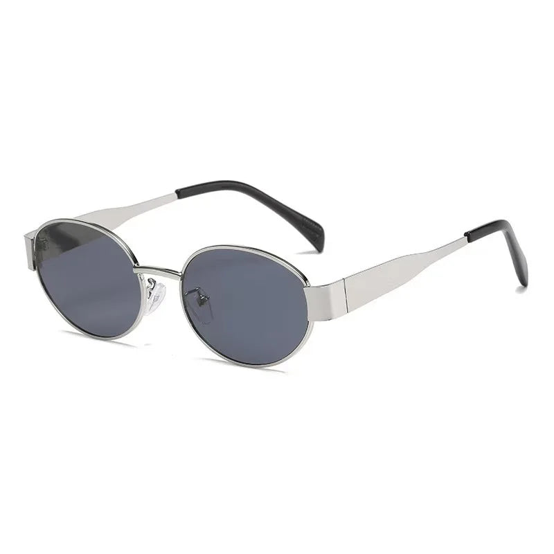 New Sunglasses For Women And Men UV400 Sun Glasses Alloy Oval Eyewear