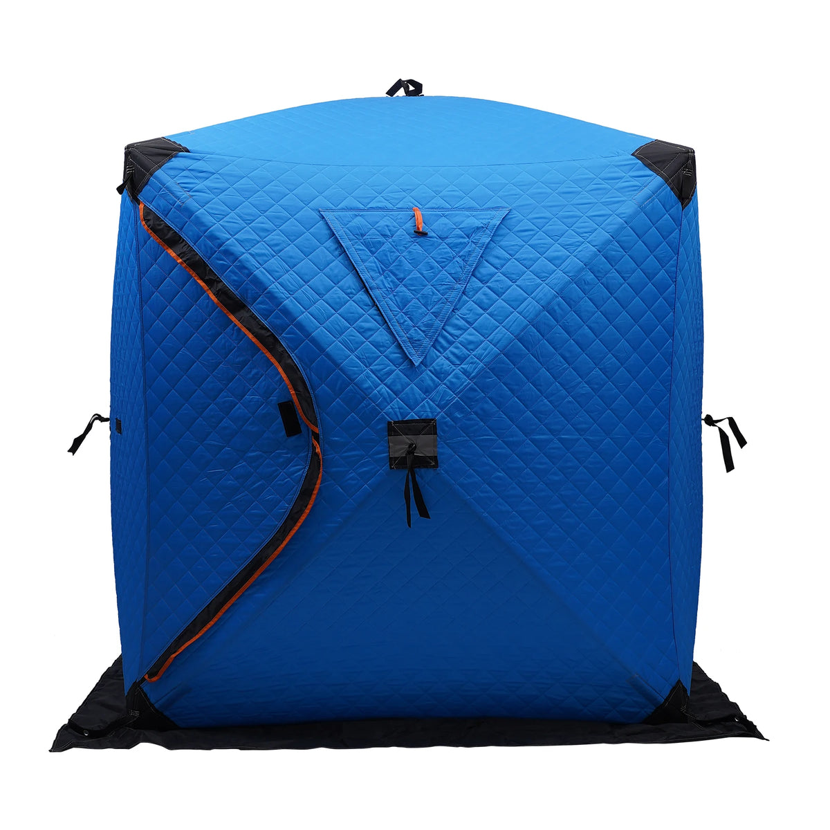 Portable Ice Fishing Shelter, 210D Oxford Fabric, Fiberglass Rods, D-Shaped Door, Double Windows for Ventilation