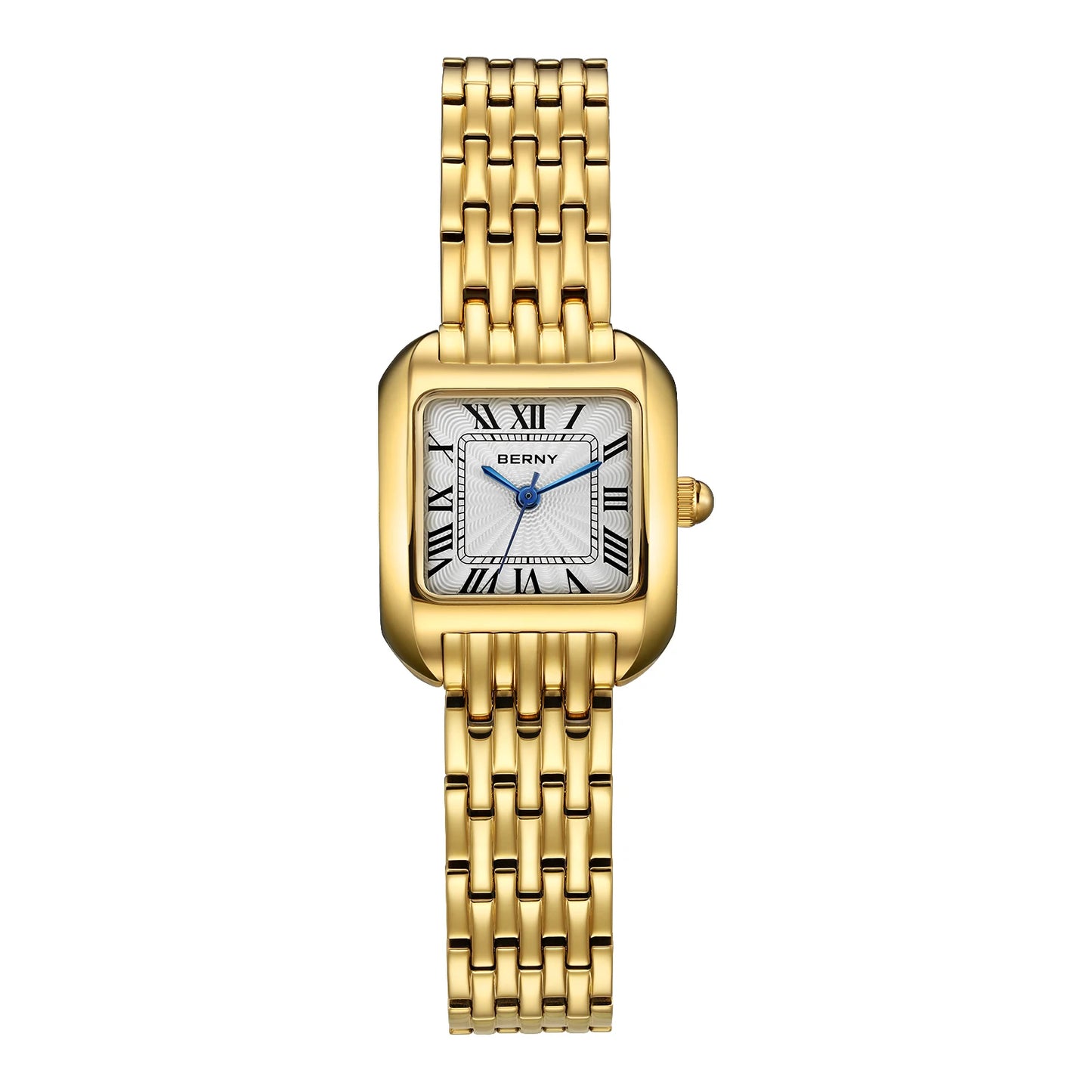 BERNY Gold Watch for Women Luxury Brand Square Quartz Ladies Watches Top Quality Fashion Elegant, Local Warehouse, Fast Delivery