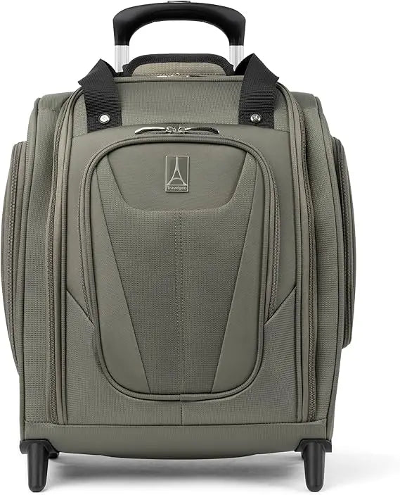 Lightweight Compact Rolling Underseat Carry-On Upright 2-Wheel Bag for Men and Women, Slate Grey, Softside Luggage