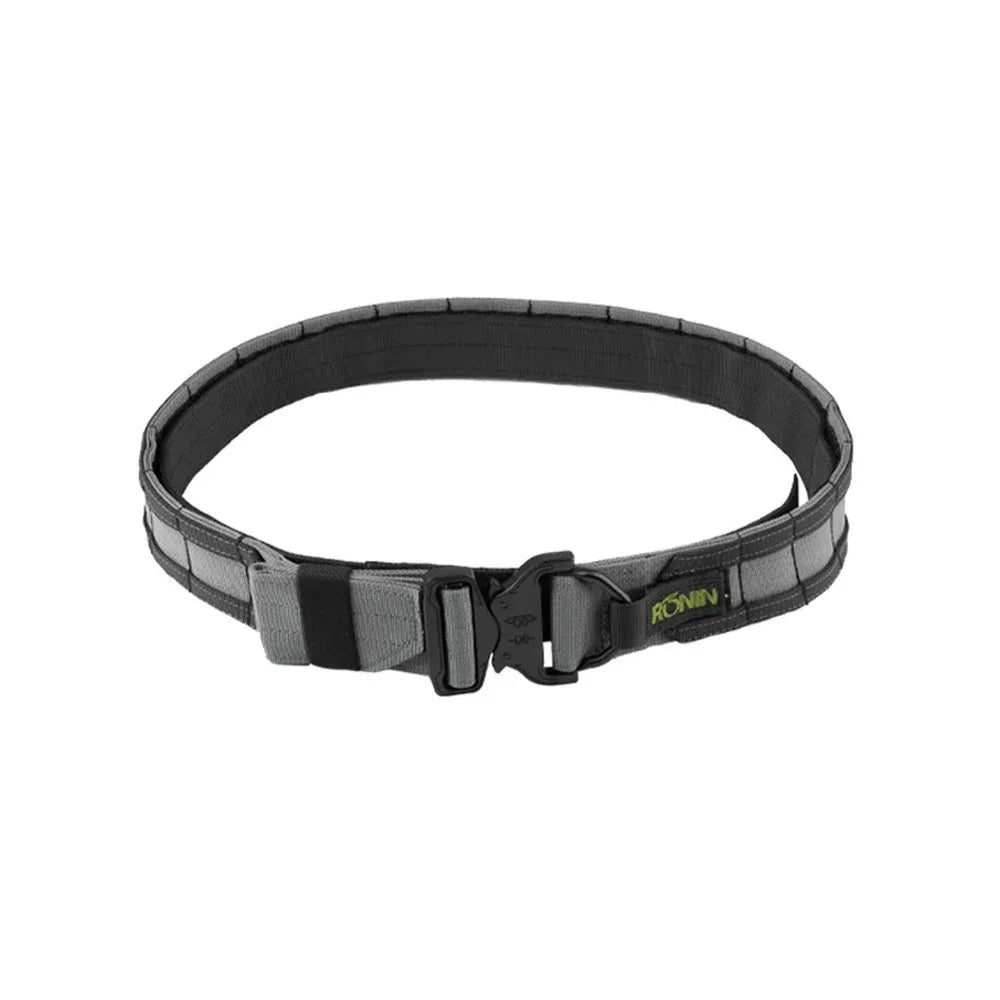 38cm 1.5 inch Width Ronin Style Tactical Molle Belt Outdoor Hunting Double Layer Belt Molle System Belt