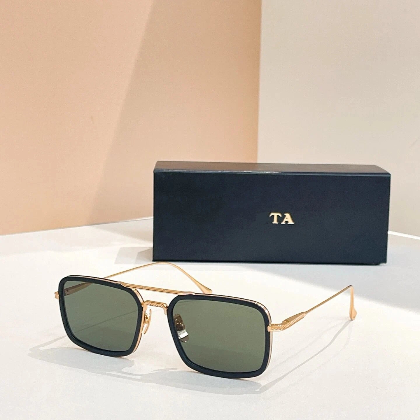 New For DIYTA DT DTS134 Luxury Designer UV400 Polarized Womens Sunglasses Popular Alloy Frame Square Men's Sun Glasses With Box