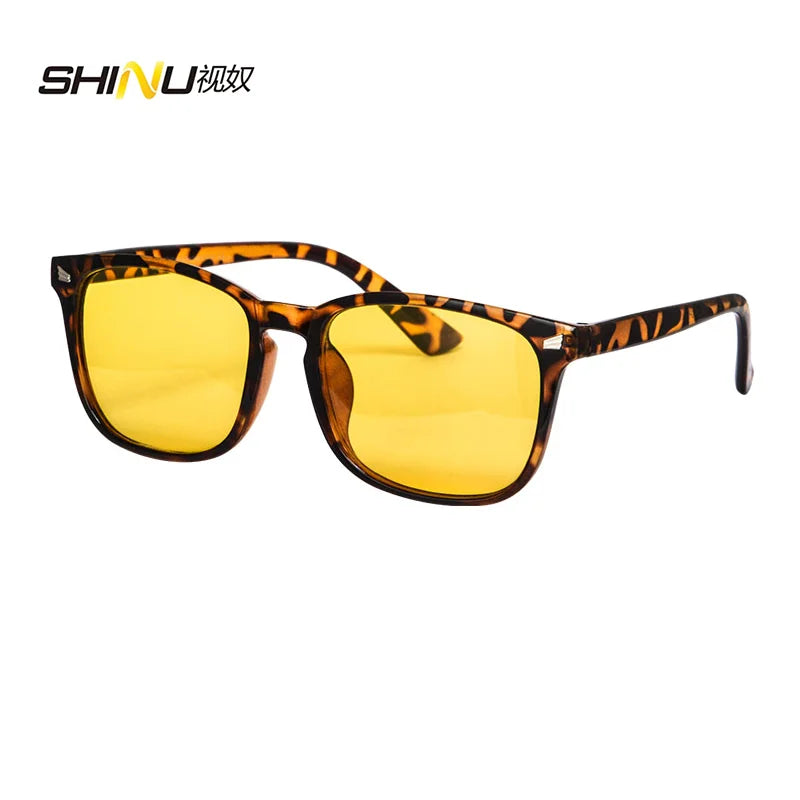 SHINU Fashion Glasses Polarized Yellow Lenses For Night Vision Driving Glasses Eyes Protection Goggles Anti Blue Light Glasses