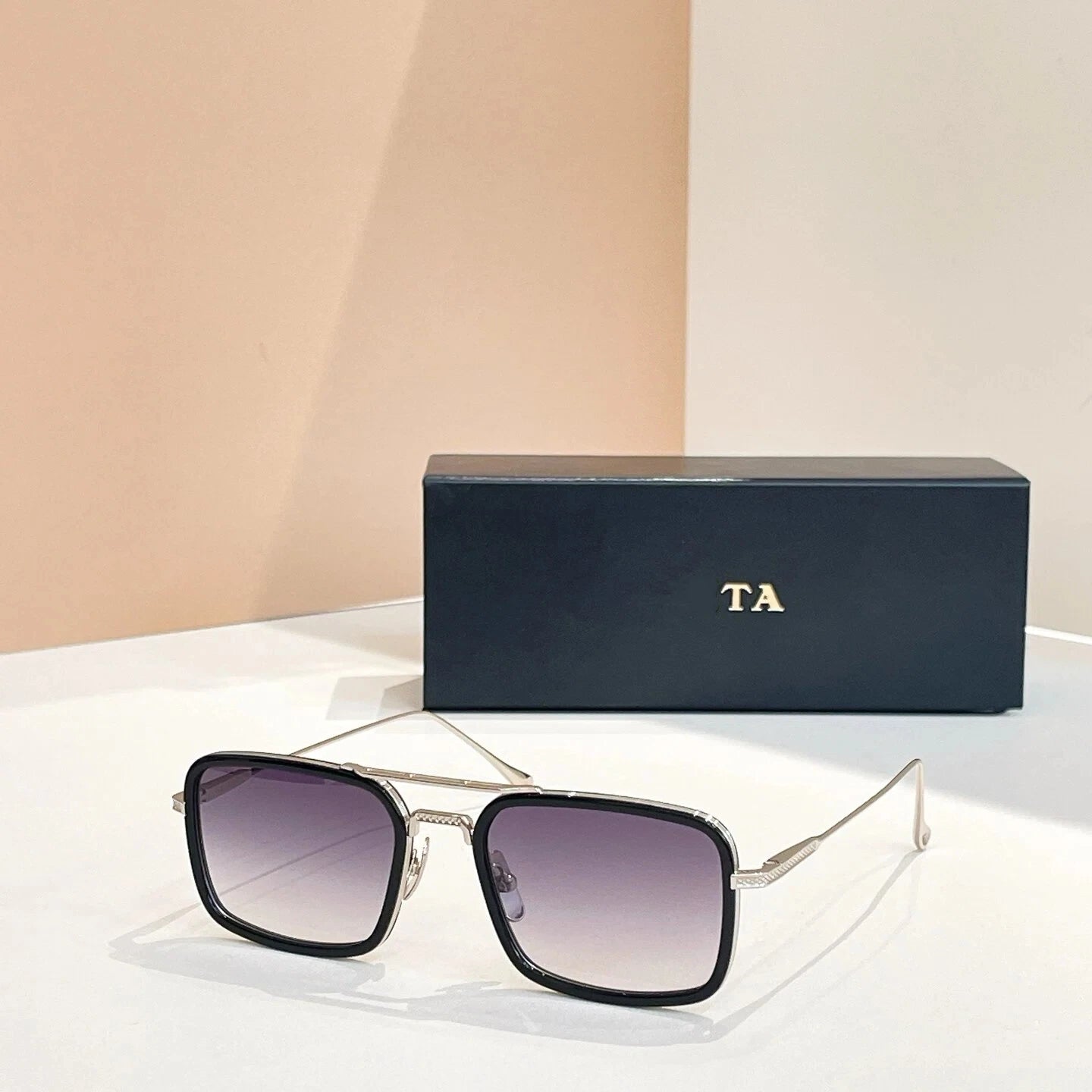 New For DIYTA DT DTS134 Luxury Designer UV400 Polarized Womens Sunglasses Popular Alloy Frame Square Men's Sun Glasses With Box