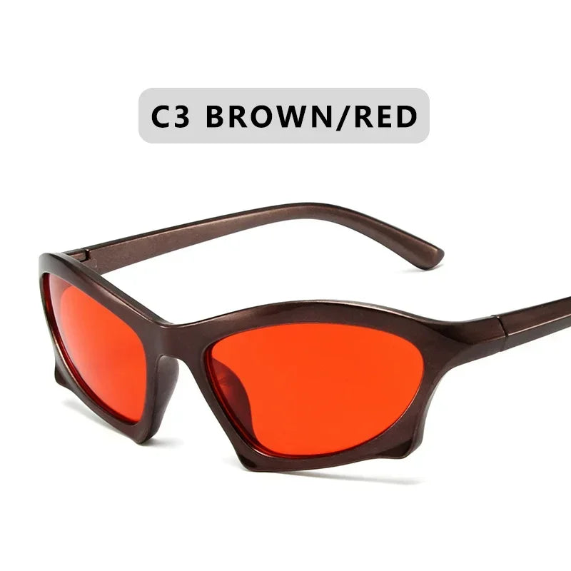 Luxury Punk Sports Sunglasses Women Brand Designer Y2K One Piece Sun Glasses Men Goggle Shades UV400 Fashion Eyewear