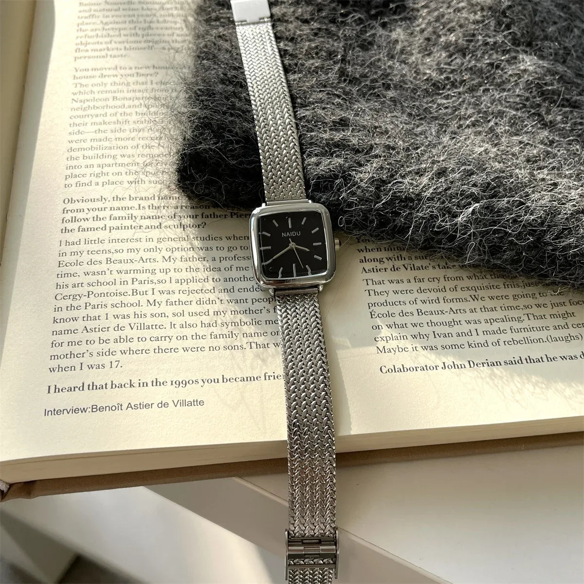 Brand Simple Quartz Watch for Women Retro Luxury Gift Ladies Watches Small Dial Adjustable Stainless Steel Strap Wristwatches