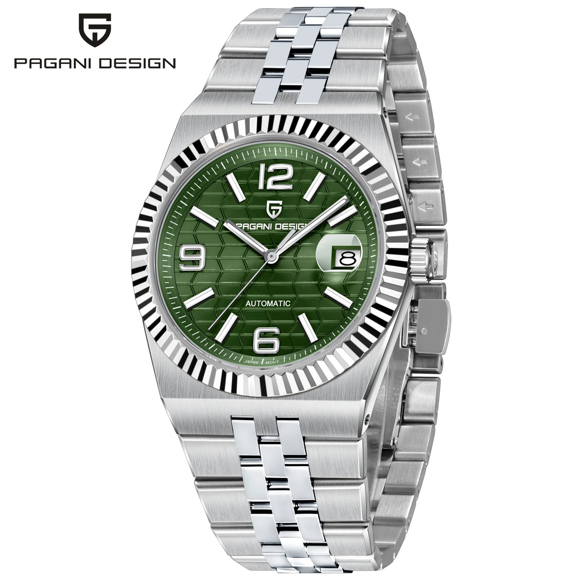 2025 New  PAGANI DESIGN 3D Rhombus Dial Luxury Automatic Watch For Men Stainless steel Mechanical Wrist watches Sapphire crystal