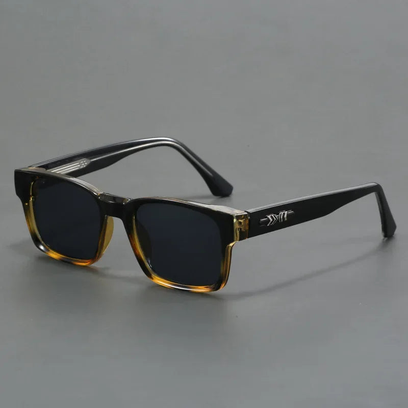 Quality Square Polarized Sunglasses Men Metal Core UV400 Unisex Sun Glasses Travel Hiking Beach Eyewear