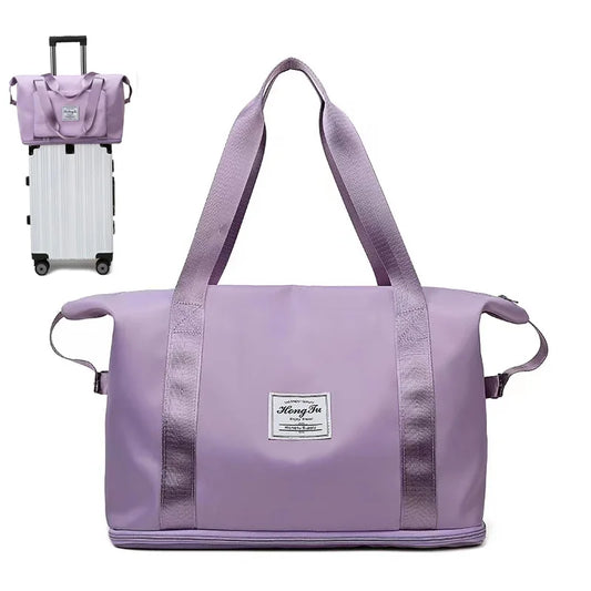 Travel Bag Women Duffle Shoulder Handbag Large Capacity Multifunctional Waterproof Tote For Girls Female Sports Storage Foldable
