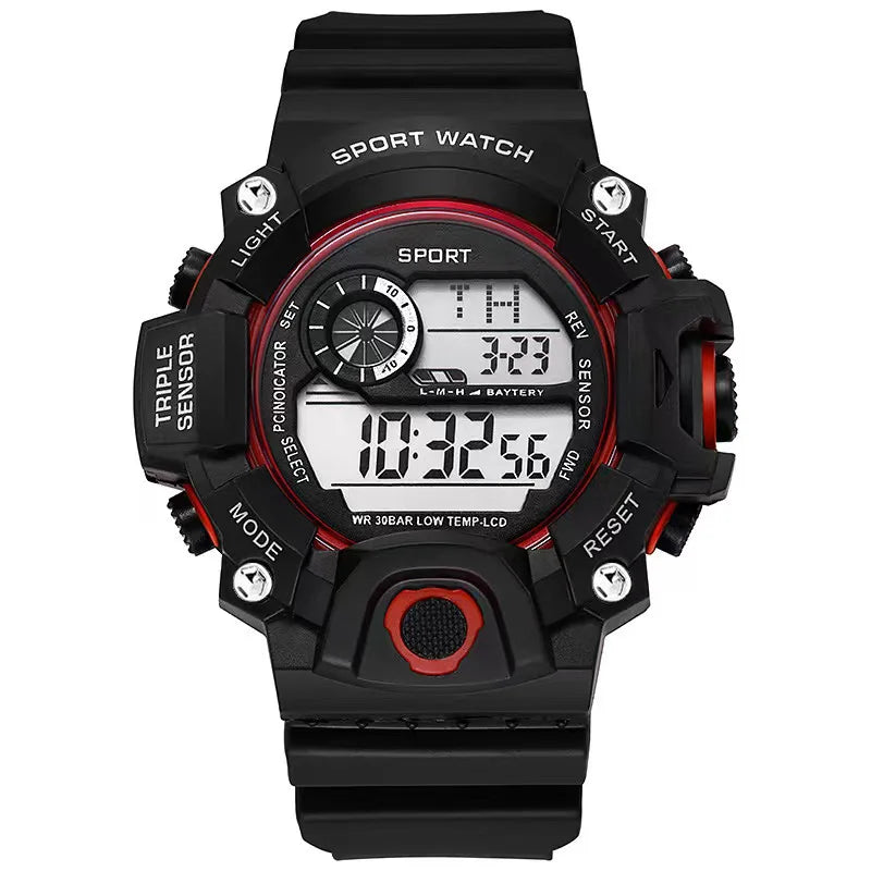 Tactical Military Electronic Watch with Waterproof Shockproof Luminous Dial Alarm Clock Function, Outdoor Survival, Camping, Hik