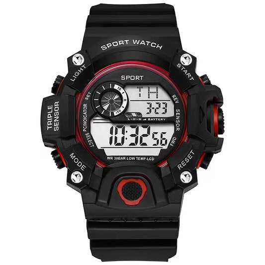 Tactical Military Electronic Watch with Waterproof Shockproof Luminous Dial Alarm Clock Function, Outdoor Survival, Camping, Hik