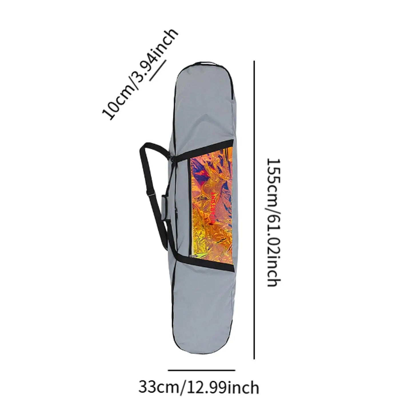 Ski Bag Snowboard Bag Wheeled Carrier Bag Carry Case Snowboard Backpack Ski Equipment Bag for Winter Sports Outdoor Skiing