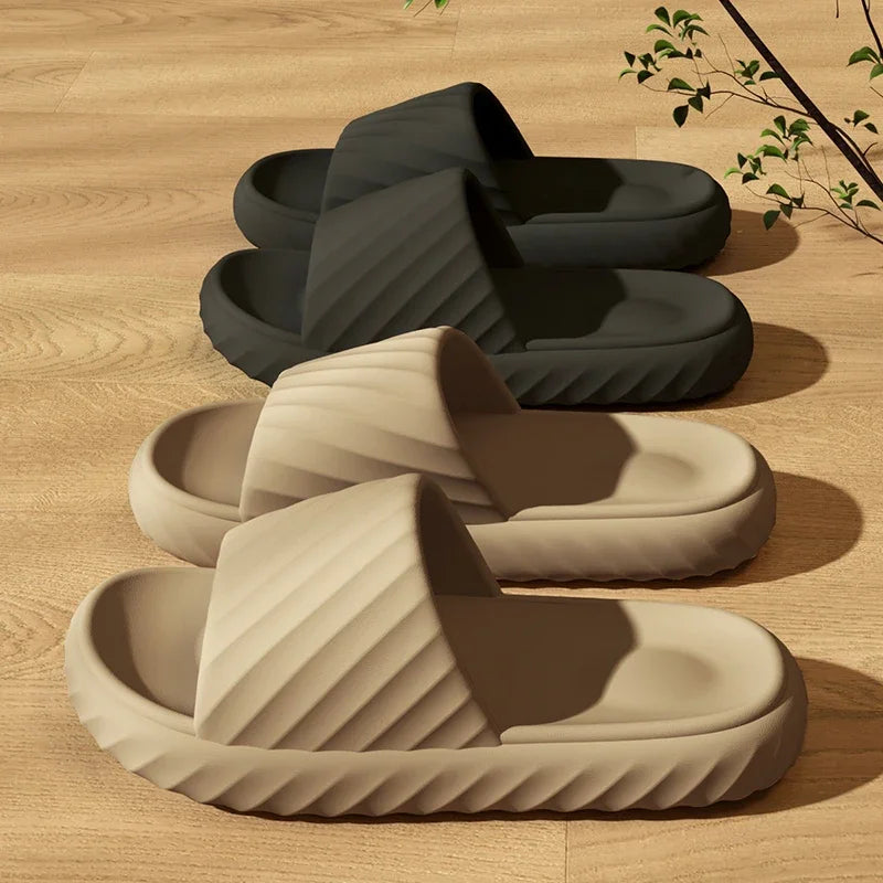 Men's Household Slippers Breathable Quick-drying Non-slip Soft Comfortable Men's and Women's Flat Sandals Casual All-match