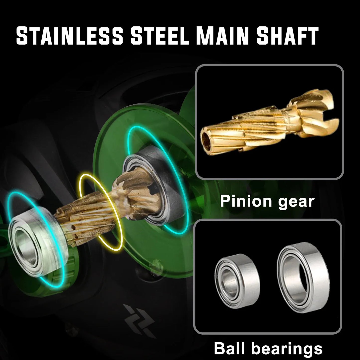 Sougayilang Baitcasting Reel 7.2:1 Gear Ratio Max Drag 10kg Wheel Metal Spool Trolling Reel for Freshwater Carp Fishing Pesca