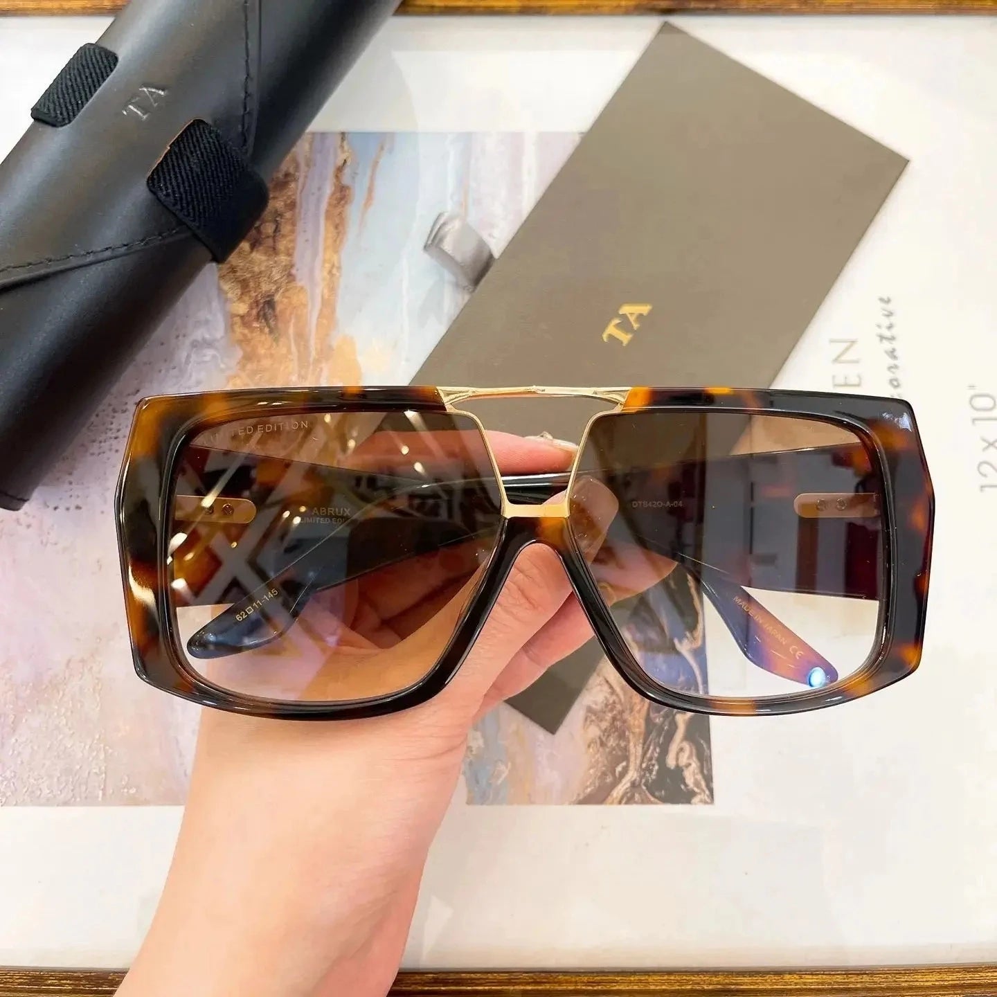 Original Factory For DIYTA DT ABRUX DTS420-A With Brand Box Popular LIMITED EDITION Leisure Retro Casual Men Women Sunglasses