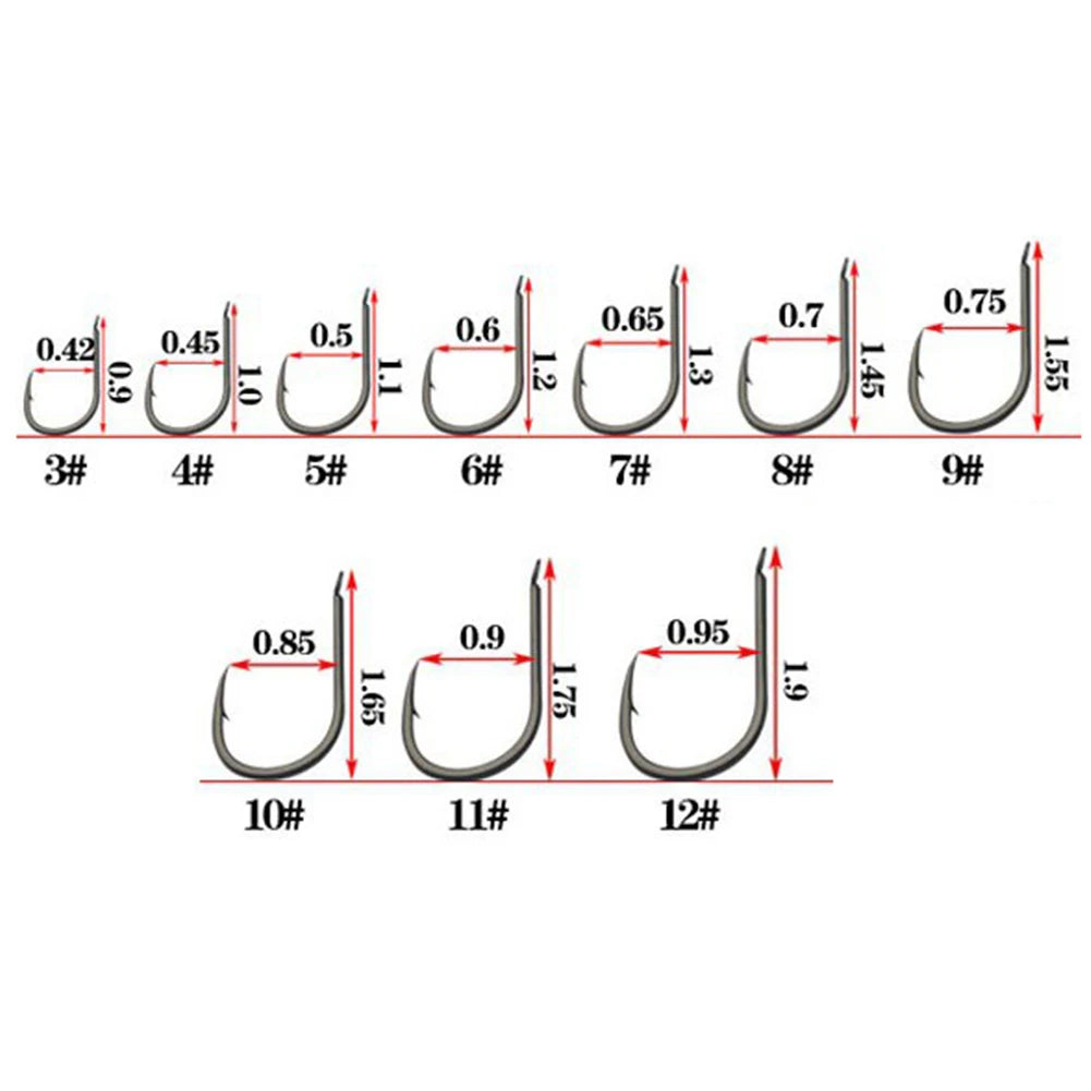 American Swivel Reinforced Connector 50Pcs Enhanced Pin Fishhook Lure Tackle Kit for Outdoor Fishing Accessory Set