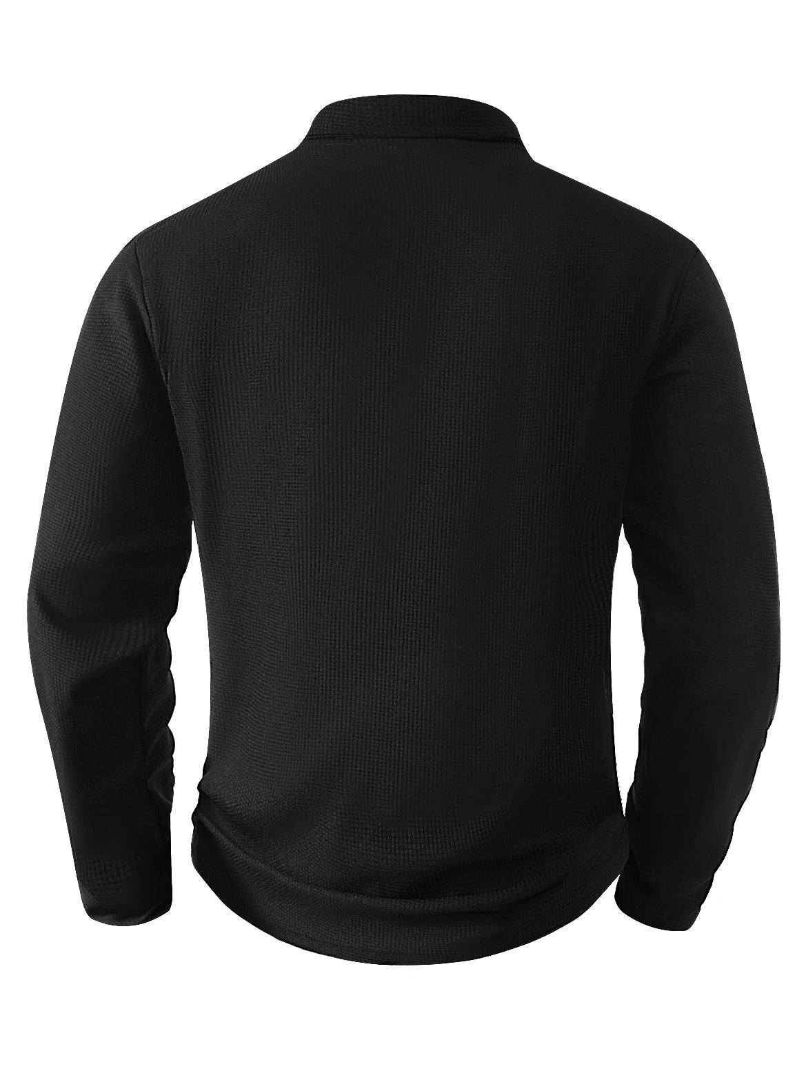 Spring Autumn New Men's T-shirt Classic Long Sleeve Polo Shirt Top Casual Fashion Color Matching Zipper High Quality T-shirt