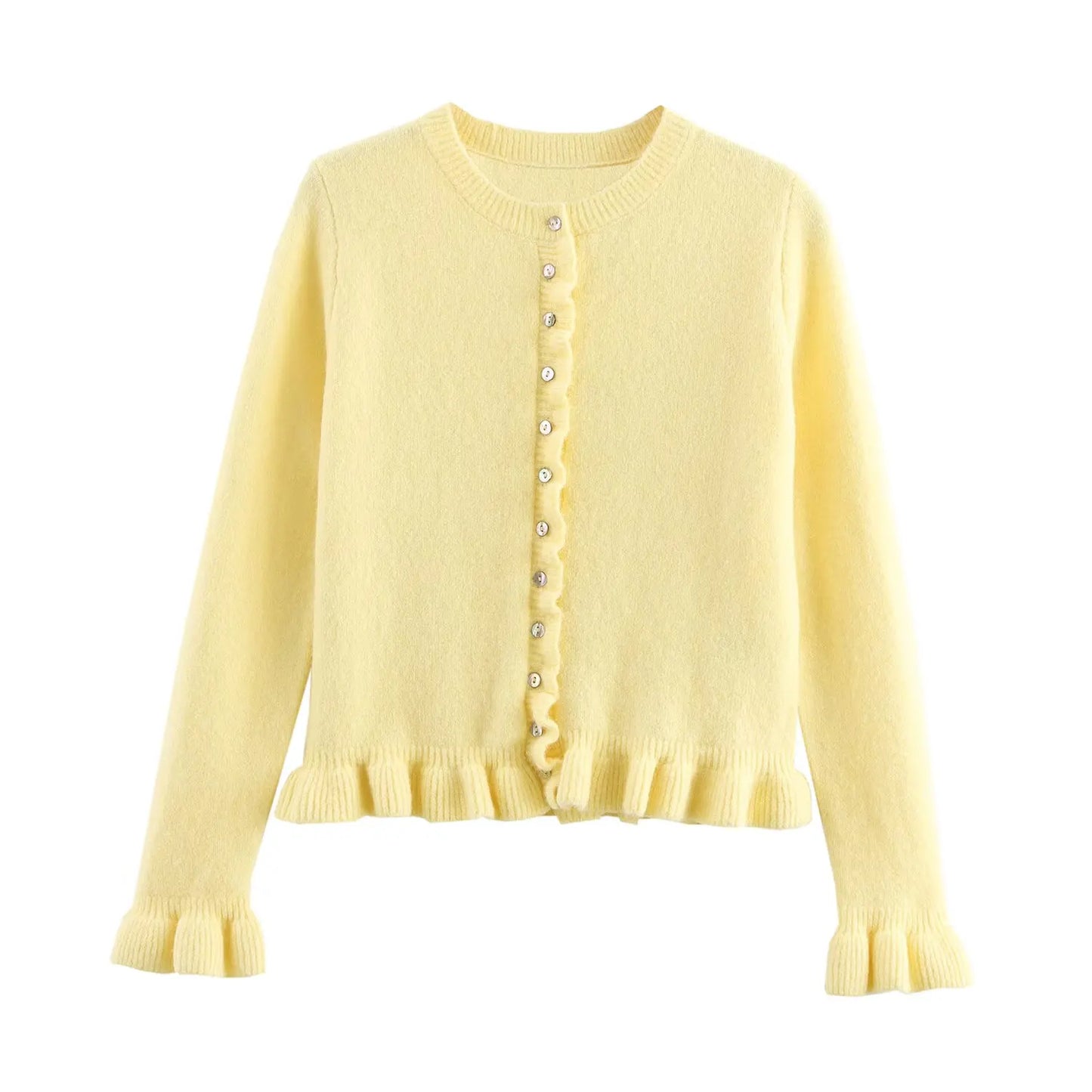 2025 new women's clothing European and American style French design fashionable and simple layered decoration versatile knitted