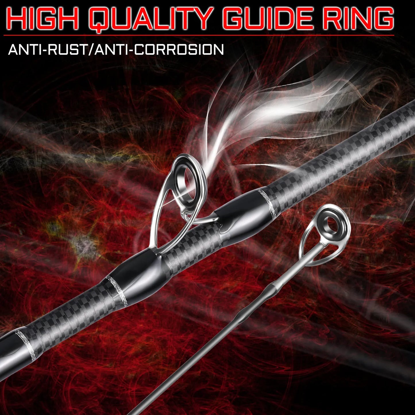 Sougayilang 1.8m 2.1m Lure Fishing Rod Carbon Fiber Spinning Fishing Rod Bait Weight 10-30g Travel Fishing Pole Pesca