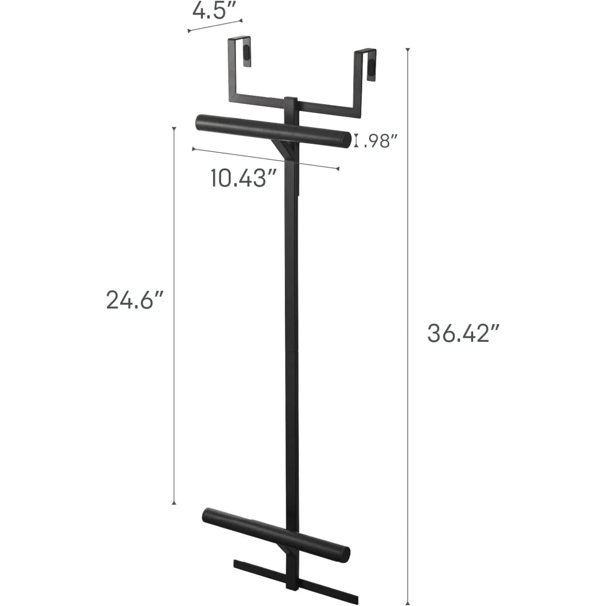 Home Tower Backpack Over The Door Hanger for Closet Or Bedroom, Two-Tiered Bookbag Metal Storage Rack