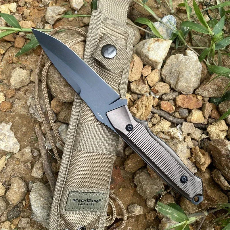 BM 140BK Straight Knife Wilderness Wilderness Adventure Military Tactical Hunting Self-defense Multi-fuctional Emergency Tool
