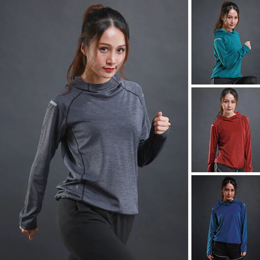 Women Fitness Gym t Shirt Quick Dry Sport Running t-Shirts Long Sleeve Bodybuilding Top Elastic Training Yoga Shirt Gym Clothing