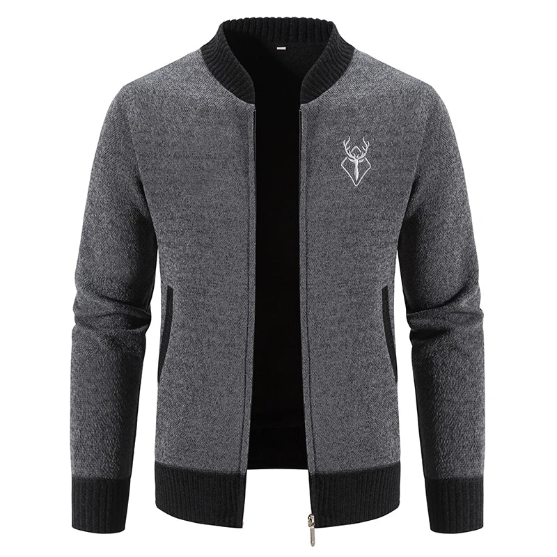 Autumn Winter New Knit Sweater Jackets Men's Korean Baseball Jumper Cold Blouse Streetwear Y2K Sweatshirts Male Trench Coat