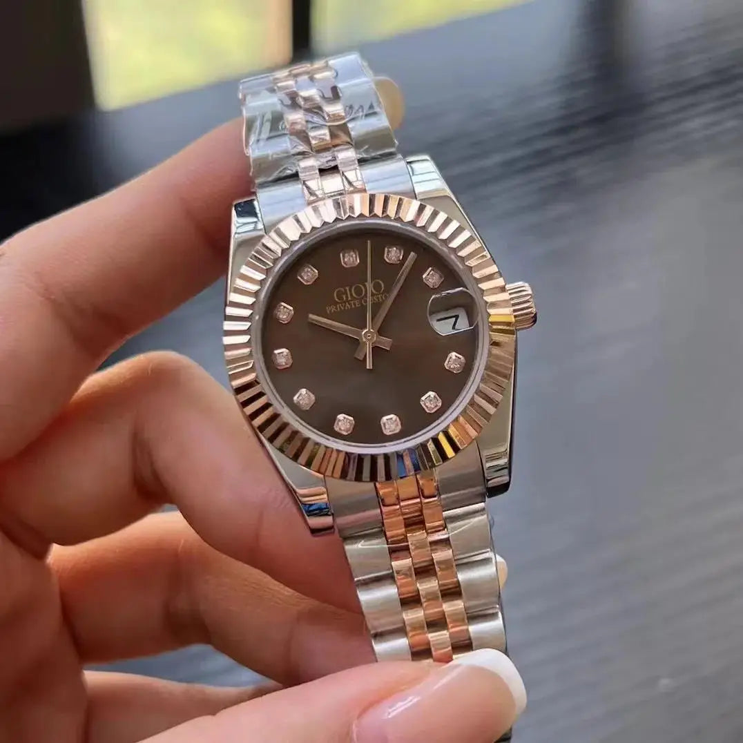 Luxury Automatic Watch for Women Mechanical Watches 904L Stainless Steel Black Blue Rose Gold 31mm