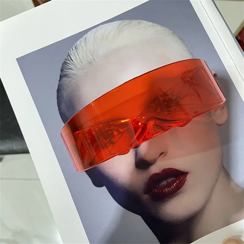 Cyberpunk Sunglasses 2022 Colorful Fashion Goggles Punk Style Festival Eyewear Brand Design UV400 Shades for Men Women