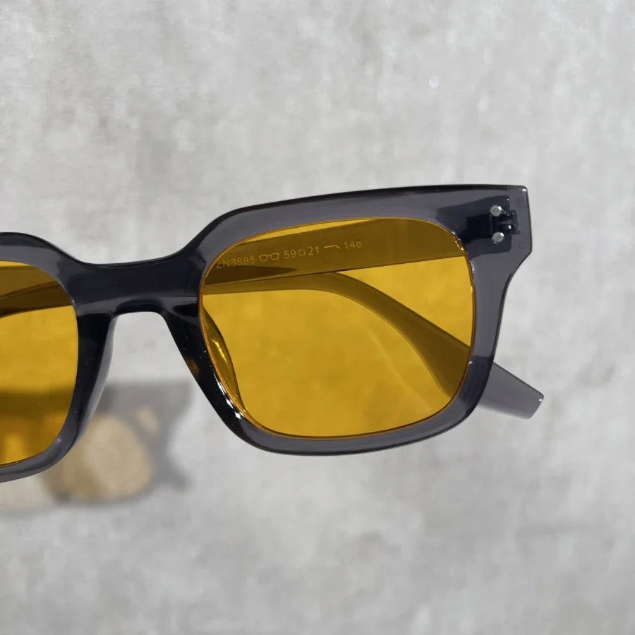 1Pc Men's Fashion Glasses New High-End Trendy Square Frame Personality Versatile Hip-Hop Cool Christmas Gift Daily Party Gatheri