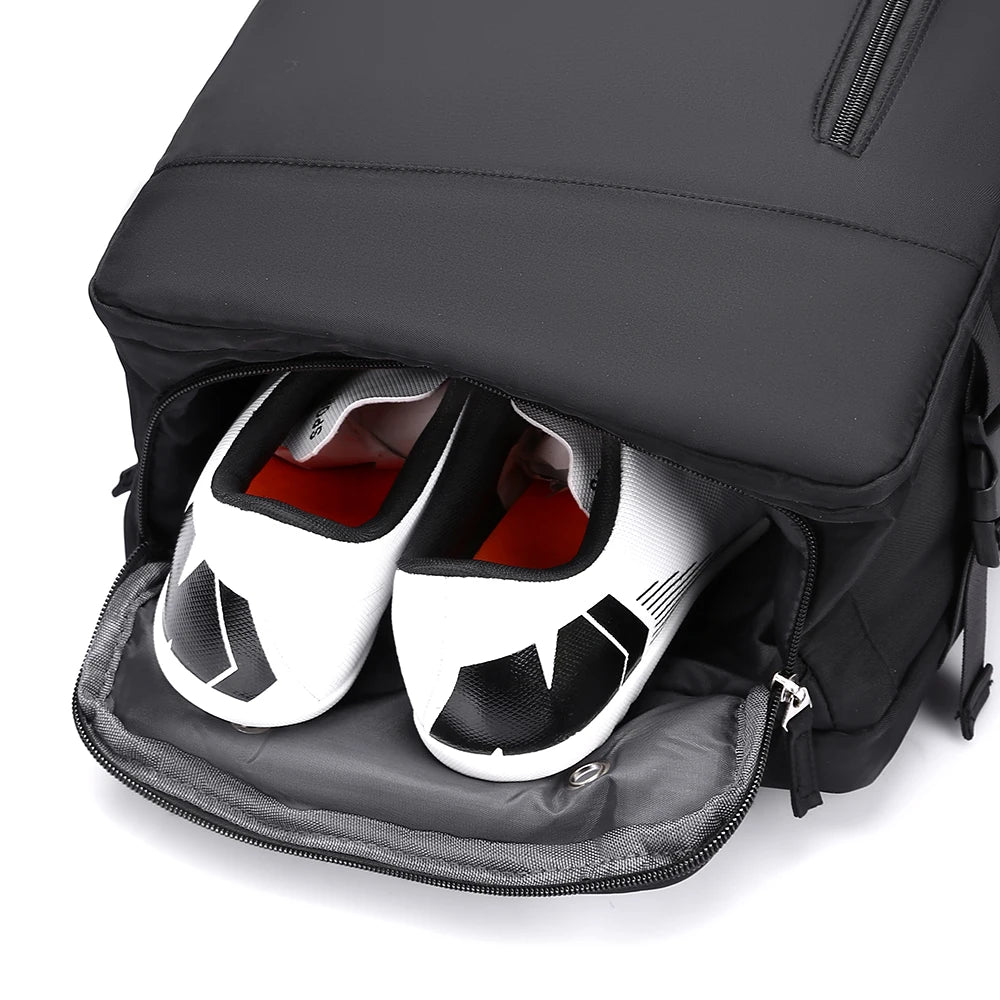 Laptop Travel Backpack,with Adjustable Straps, Shoe Compartment and USB Charging Port - Perfect for School and Work Travel