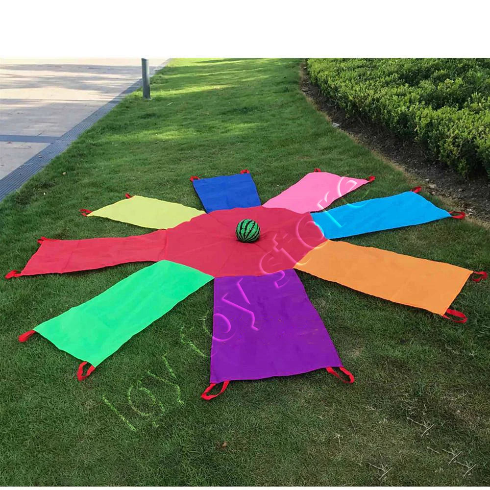 8 color Parachute Rolling Watermelon Ball for Kids  Outdoor Sports game Children's Kindergarten game Teamwork  Oxford Cloth New