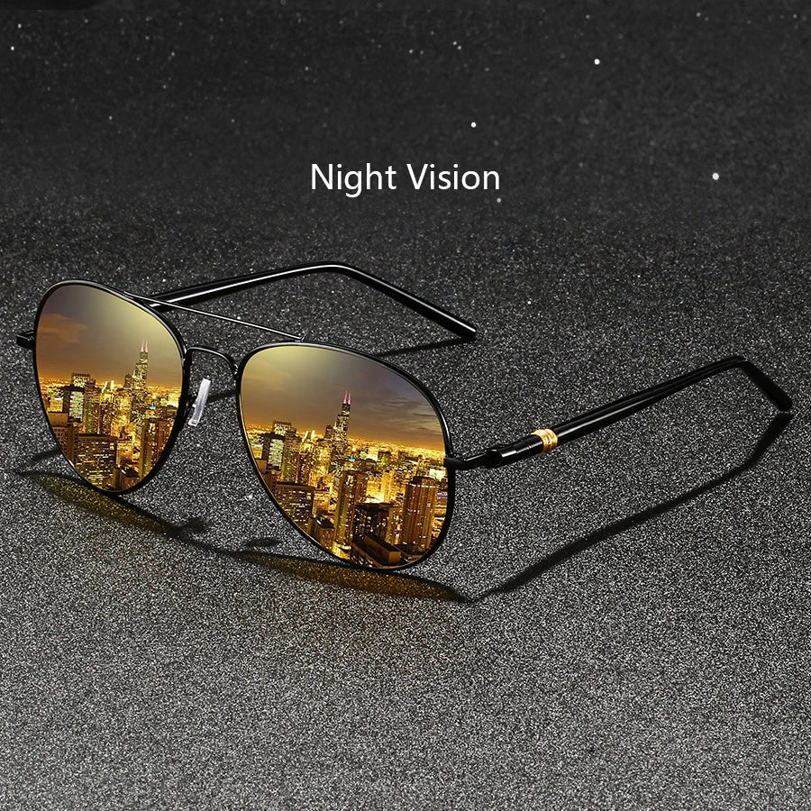 Fashion Vintage Metal Frame Sunglasses Men Women Fishing Driving Man Luxury Brand Designer Sun Glasses Anti-Glare Eyewear UV400