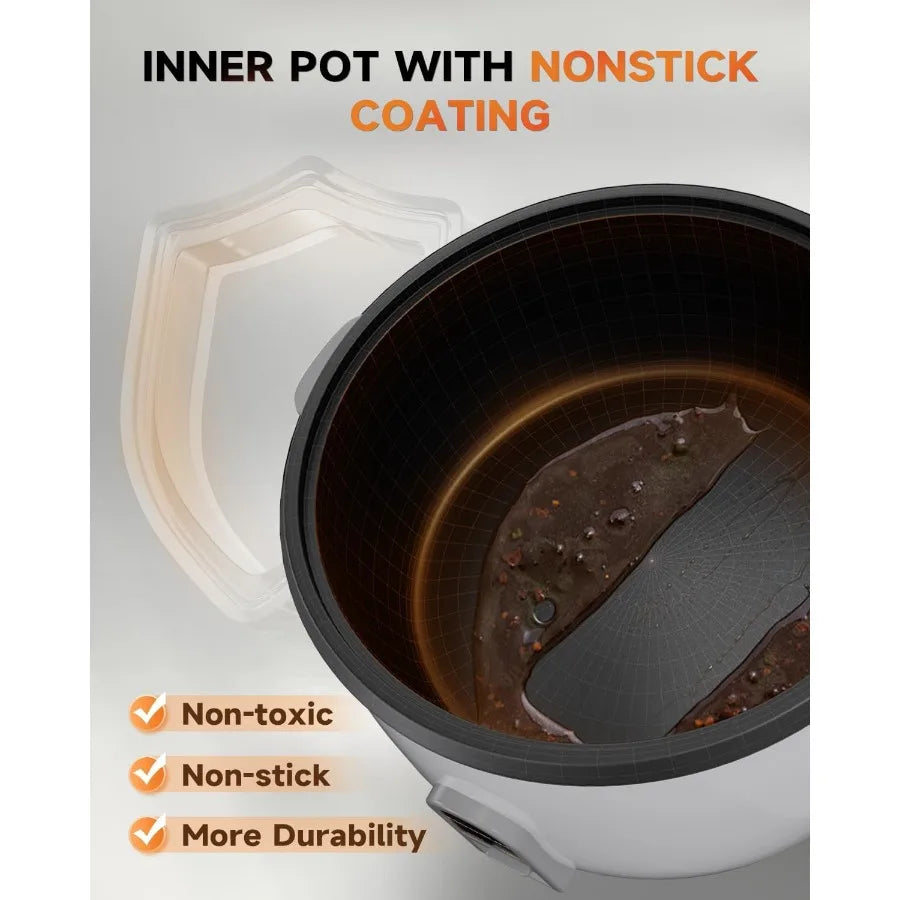 Commercial Rice Cooker with Large Capacity for High-Volume Use: 30-Cup Uncooked or 60-Cup Cooked Features One-Touch Operation f